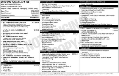 2026 GMC Yukon XL AT4