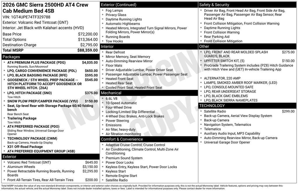 2026 GMC Sierra 2500 HD AT4