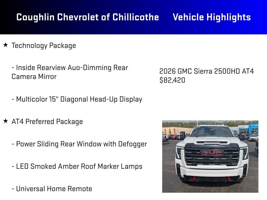 2026 GMC Sierra 2500 HD AT4
