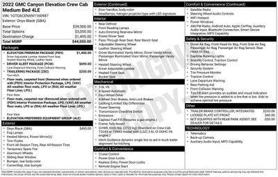 2022 GMC Canyon Elevation