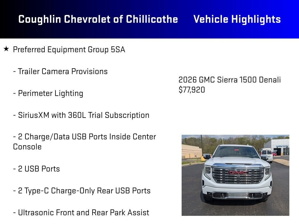 2026 GMC Sierra 1500 Denali