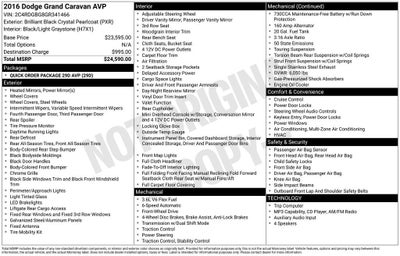 2016 Dodge Grand Caravan American Value Pkg