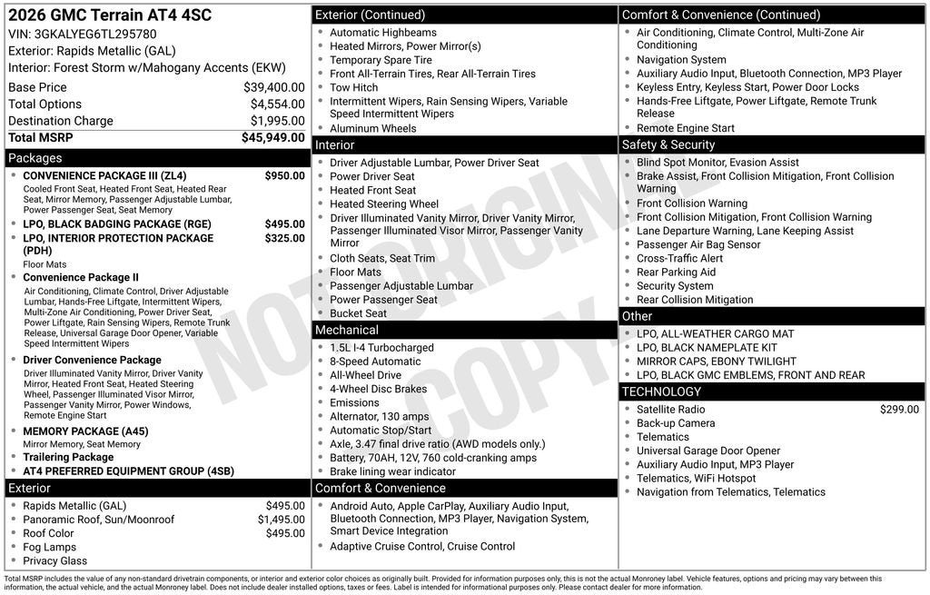 2026 GMC Terrain AT4