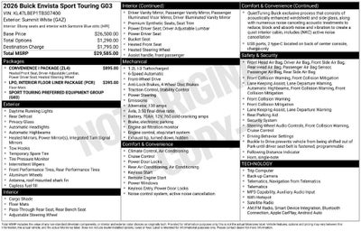2026 Buick Envista Sport Touring