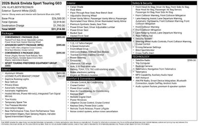 2026 Buick Envista Sport Touring